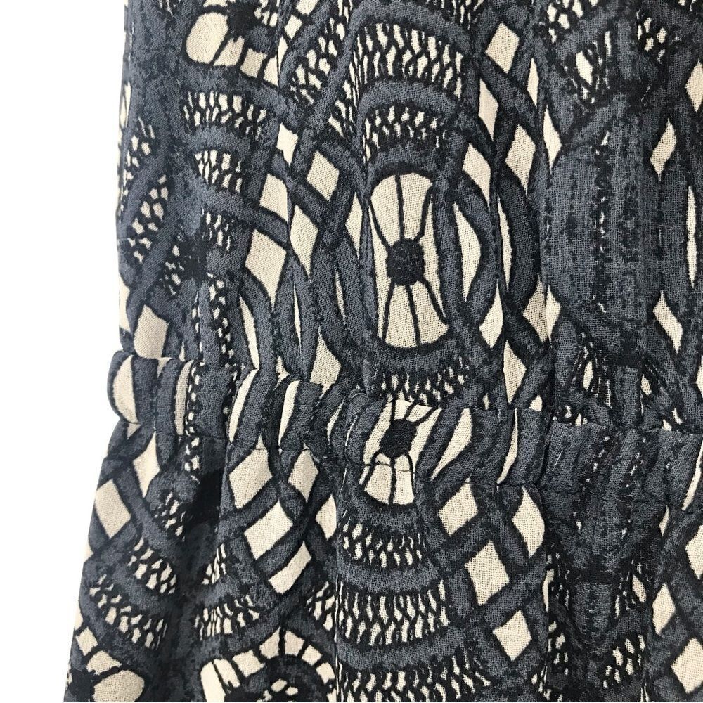 Madewell Blue Gray Geometric Lace Pattern Sleeveless Maxi Dress - Picture 12 of 14